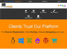 Tablet Screenshot of kausarhosting.com